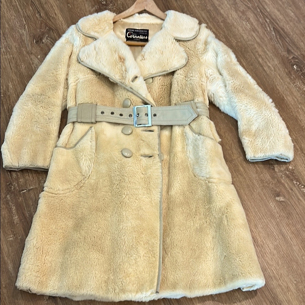 Cornelius Genuine Kangaroo Fur Coat